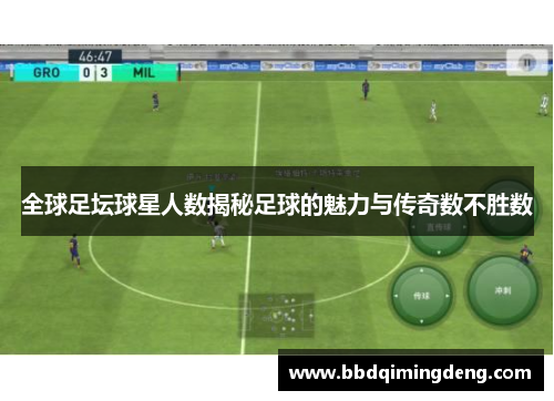 全球足坛球星人数揭秘足球的魅力与传奇数不胜数